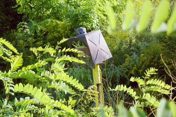 Bild 10 Nahaufnahme Laterne mit Gleissperre