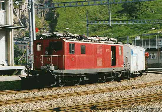 Bild 3 Altbaureihe der Furka Oberalp Bahn Nr.32(CH)